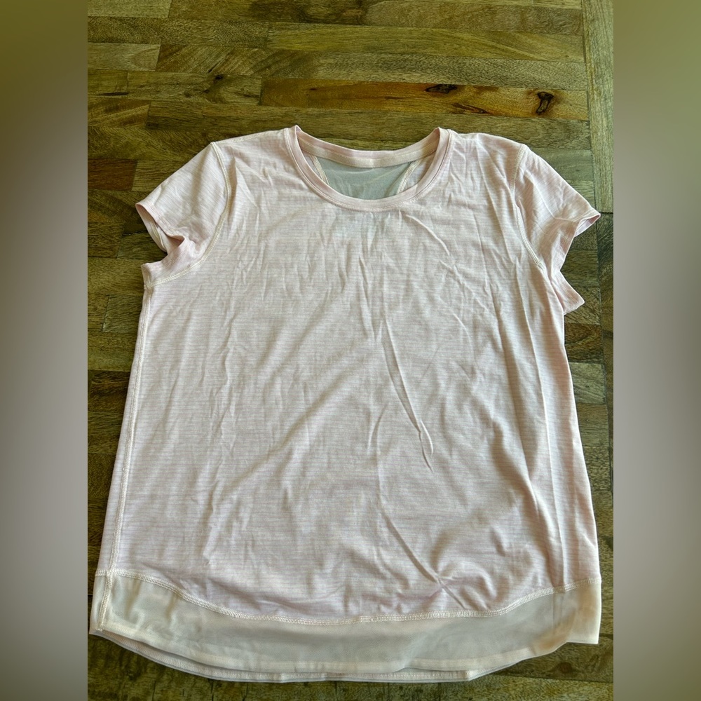 Light Pink Girls' Short Sleeve Tee